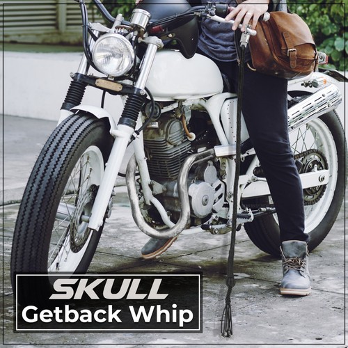 Motorcycle whip leather biker - motorcycle,